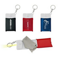 Cloth & Flashlight Keychain